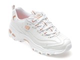 Cumpara ieftin Pantofi sport SKECHERS albi, D LITES, din material textil