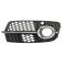 Grila bara protectie, spoiler Audi Q5 (8r), 09.2008-06.2012, model: S-Line, montare fata, stanga, cu rama crom, cu gauri senzori parcare (PDC); cu ga
