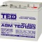 Accu.Pb.12V 23Ah TED F3 surub HR