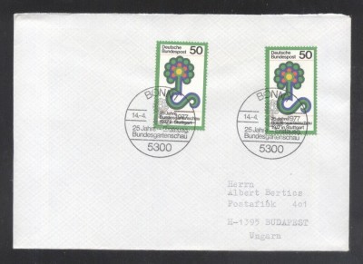 Germany 1977 Horticultural exposition FDC K.270 foto