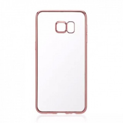 Husa E-TPU pentru Samsung J5 2015, silicon, margine rose gold foto