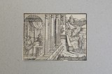 Scena de lupta veche xilogravura, Scene lupta, Cerneala, Altul