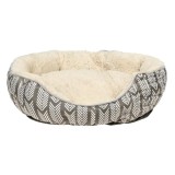 Culcus tip cuib forma dreptunghiulara pentru animale,bej-gri, 57x52x14 cm