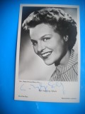 HOPCT 1592 EVA INGEBORG SCHOLZ -GERMANIA -ACTORI/ARTISTI-AUTOGRAF-CIRCULATA