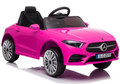 Masina electrica pentru copii, Mercedes C Class, CLS 350, 2 motoare, LeanToys, 5178, roz foto