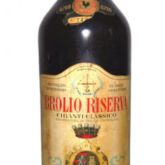 B 103 - vin ROSU BROLIO RISERVA CHAINTI CLASSICO DOC, cl 72 gr 13 recoltare 1964