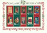 Austria 1996 - Aniversare 1000 ani Austria,bloc neuzat,perfecta stare(z), Nestampilat