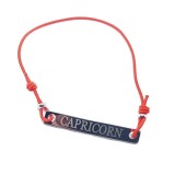 Bratara rosie cu snur ajustabil zodia capricorn