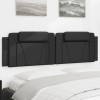 VidaXL Pernă pentru tăblie pat, Viana, negru, 183 cm, piele artificială 374811