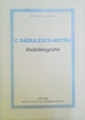 BIOBIBLIOGRAFIE de C. RADULESCU MOTRU , 2000