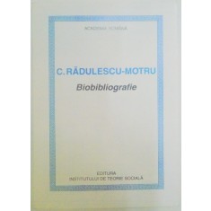 BIOBIBLIOGRAFIE de C. RADULESCU MOTRU , 2000