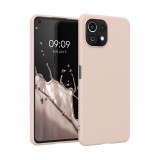 Husa pentru Xiaomi Mi 11 Lite 5G, Silicon, Crem, 54726.225, kwmobile, Carcasa