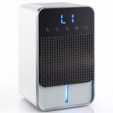 HOMCOM Dezumidificator 0,4 L/zi pentru 15 m&sup2; Rezervor 1,2 Litri Lumină RGB Temporizator 12H Ecran LED Negru | Aosom Romania