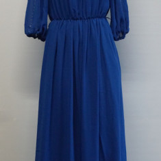 Rochie vintage maxi Hopfner Modell albastra