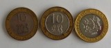 Lot 3 monede 10 Shillings diferite Kenya
