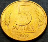 Cumpara ieftin Moneda 5 RUBLE - RUSIA, anul 1992 *cod 681 = monetaria Leningrad, Europa