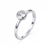 Inel din Argint Round Engagement Crystal, marimea 8