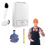 Pachet centrala termica pe gaz Immergas Victrix Tera 24 28 cu regulator gaz si racord
