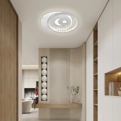 Lustra LED PERU 36W, 2 Cercuri, lumina Rece/Calda/Neutra, Negru ModernLight Concept foto