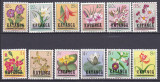 DB1 Katanga 1960 Supratipare Flori 12 v. MNH Serie incompleta, Nestampilat