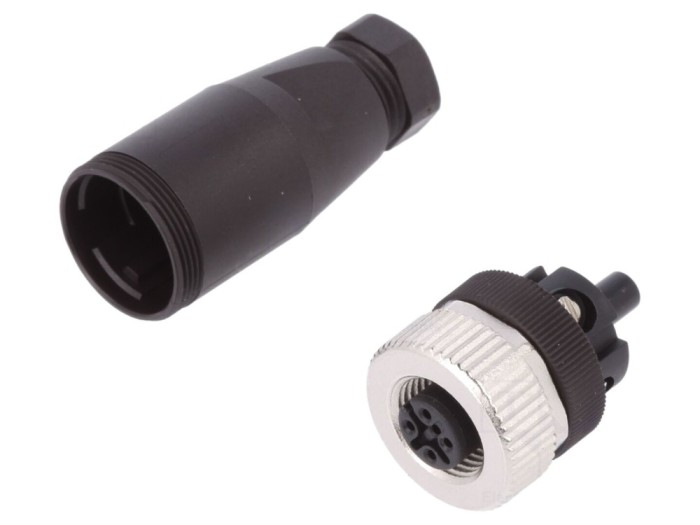 Conector M12 5 pini IP67 pe cablu