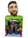 Figurina fotbalist Messi antistres cu bula de mestecat Football squeeze jucarie haioasa