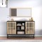 Gossi dulap, negru, 105x30x65 cm, lemn prelucrat