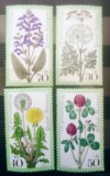Germania 1977 plante flori serie 4v nestampilata