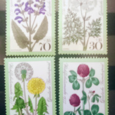 Germania 1977 plante flori serie 4v nestampilata