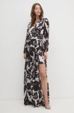 Artigli rochie culoarea bej, maxi, evazată, ACAB000011