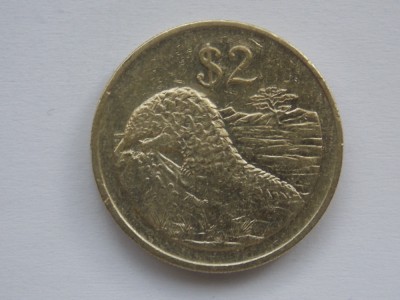2 DOLLARS 1997 ZIMBABWE foto