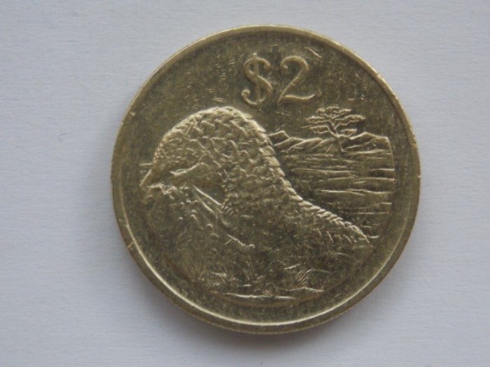 2 DOLLARS 1997 ZIMBABWE