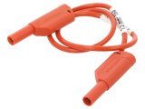 Cablu de Măsurare SCH&Uuml;TZINGER VSFK 8700, 16A, 0.5m, Roșu, Mufă Banană 4mm, CAT III 1000V