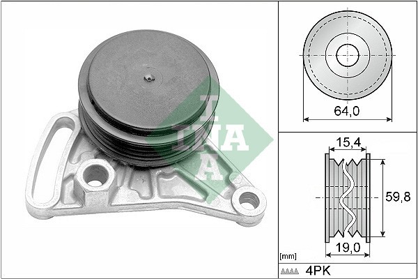 INA 531 0309 10 rola intinzator,curea transmisie