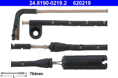 ATE 24.8190-0219.2 senzor de avertizare,uzura placute de frana foto