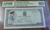 REPRODUCERE pe hartie cu filigran si fire UV proiect bancnota 500 lei 1940
