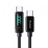 Cablu Date si Incarcare USB-C - USB-C McDodo CA-8820 Display, 100W, 1.2m, Negru