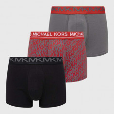 Michael Kors boxeri 3-pack barbati, culoarea rosu