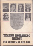 Bnk ant Teatrul romanesc inedit din sec XIX - dedicatie Paul Cornea