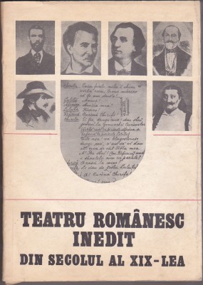 bnk ant Teatrul romanesc inedit din sec XIX - dedicatie Paul Cornea foto