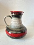 Vază Vintage Germana SCHEURICH &ndash; Roșu Vulcan, Marcaj 1608/20