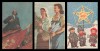 1948 Lot de 3 carti postale ilustrate de propaganda comunista editate de SOTIL, Necirculata, Printata