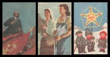 1948 Lot de 3 carti postale ilustrate de propaganda comunista editate de SOTIL