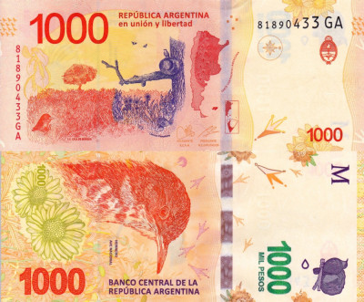 ARGENTINA 1.000 pesos ND 2017 UNC!!! foto