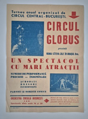 Afis format mic Circul de Stat Globus foto