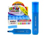 Marker evidentiator pentru notite, albastru neon, Lean 21517