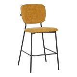 Cumpara ieftin Scaun de bar Cathair, Pako World, Mustar, 48x54x100 cm