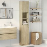 Dulap Baie vidaXL Stejar Sonoma 32x25.5x190 cm PAL, Mobilier Baie, Corp Baie, Maro