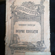 Despre educatie, H. SPENCER, BPT nr 4-5