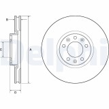 DELPHI BG4696C Disc frana